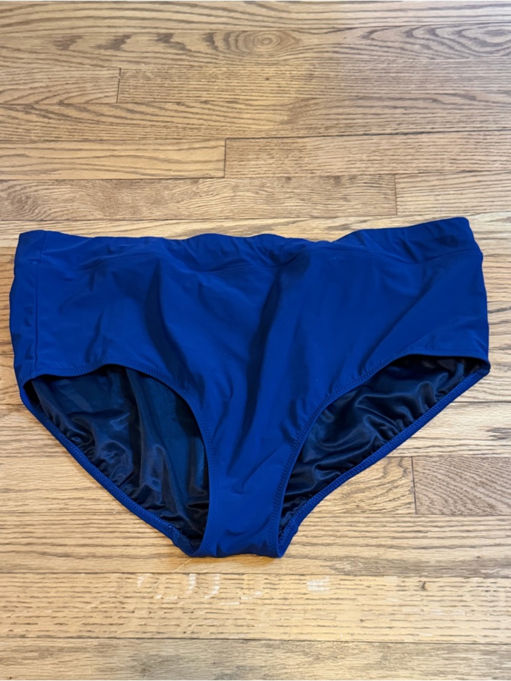 Lands’ End Women’s Swim Bottoms 22W Blue Full Coverage Bikini Bottoms
